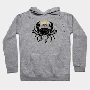 Black and Gold Zodiac Sign CANCER Hoodie